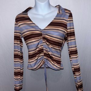 long sleeve crop top